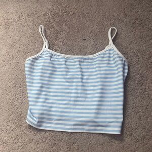 SHEIN Blue and White Striped Camisole